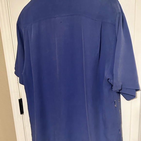 Nat Nast Embroidered Silk Cocktail Martini Button Down Medium - Picture 4 of 8